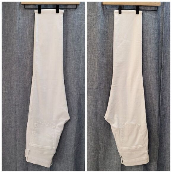 J CREW Women's Vintage Straight White Denim Jeans Ankle Length Size 30 - Picture 4 of 11